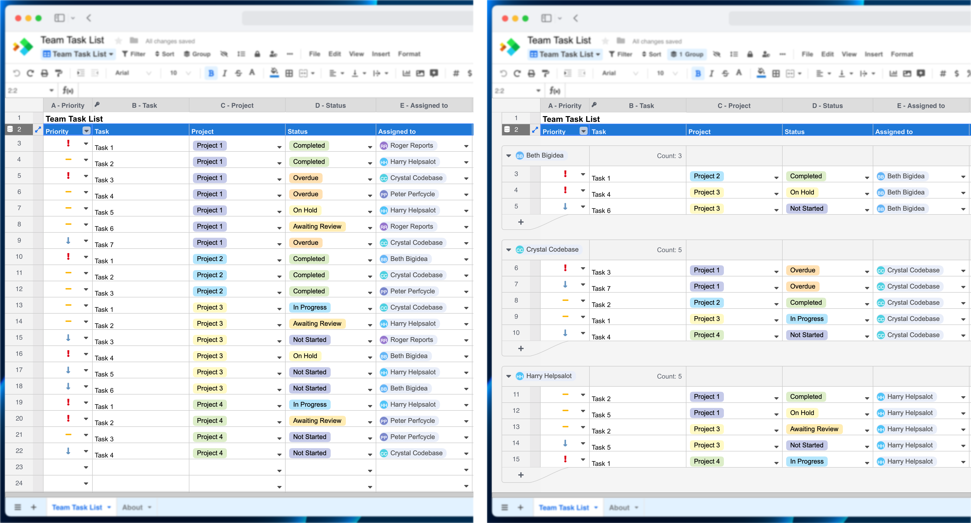 grouping-rows-spreadsheet-support